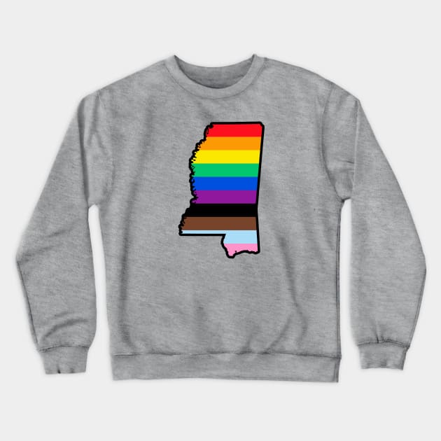 Mississippi Pride Crewneck Sweatshirt by fearcity